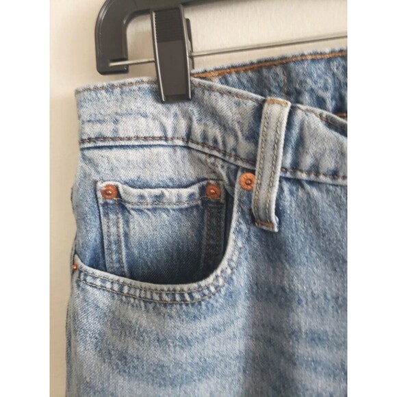 Levis Jeans Mens 30x30 Red Plaid Knee 512 Slim Straight Tapered  Distressed - Picture 3 of 9